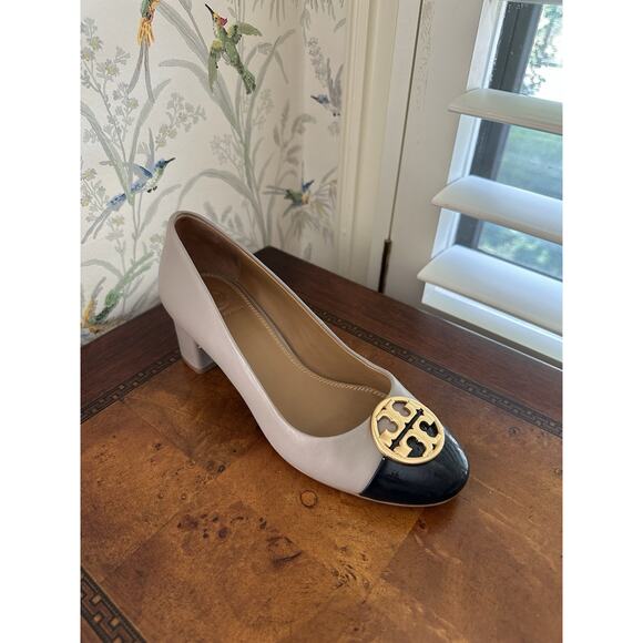 Right Foot Only!  Tory Burch Chelsea Pump Cap Toe Slip On Dress Heel Size 6.5 - Picture 1 of 8